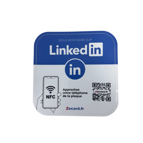 Plaque NFC Linkedin