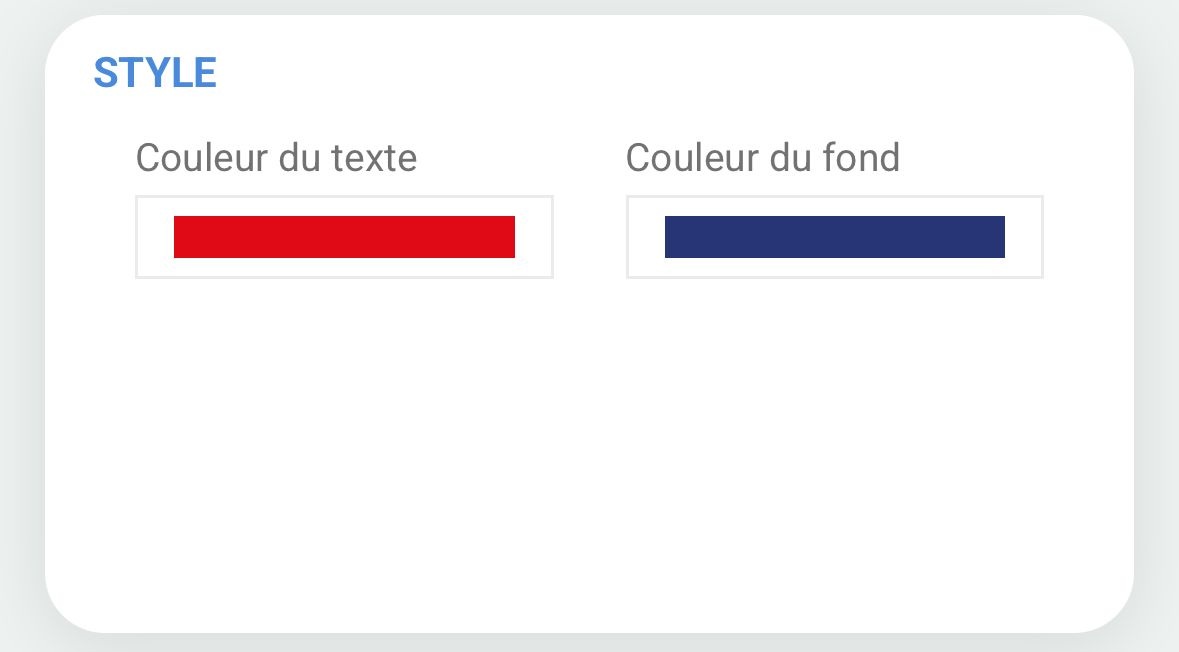 selection couleurs